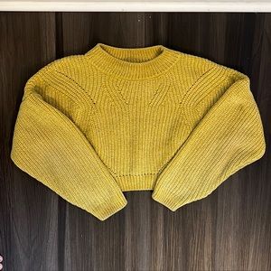 ‼️H&M Mustard Yellow Knit Sweater Pullover 8/10 Girls